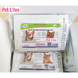1 hộp (50 gói) men tiêu hóa Biotic cho chó mèo