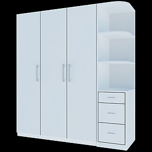 [Miễn phí vận chuyển & Lắp đặt tại TP. Hồ Chí Minh] Tủ quần áo gỗ cao cấp thiết kế thông minh 3 cánh, nhiều ngăn hộc phong cách sang trọng Ohaha - TQA032 - Màu D/Màu Trắng