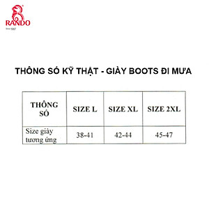 GIÀY BOOTS ĐI MƯA 