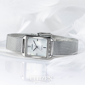 Đồng Hồ Nữ Citizen Dây Thép Không Gỉ EM0491-81D - Mặt Xà Cừ