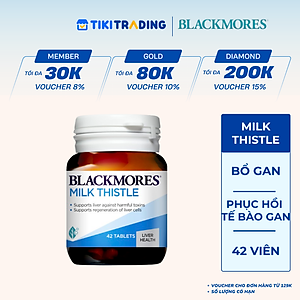 Viên Uống Hỗ Trợ Bảo Vệ Và Phục Hồi Tế Bào Gan Blackmores Milk Thistle Lọ 42 Viên