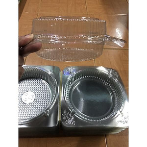 50 Hộp H26 hộp đựng bánh bông lan có nắp 16cmx7cm hộp nhựa trong bánh gato