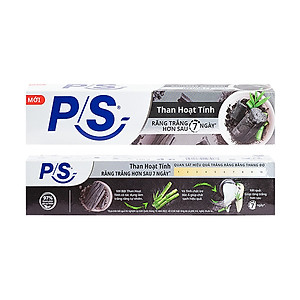 Combo 2 Kem đánh răng P/S Trắng răng than hoạt tính & tre 230g