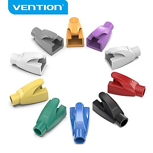 Đầu chụp hạt mạng Rj45 Vention nhiều màu, 100pcs/ túi dành cho Cat5, Cat6 - Hàng chính hãng