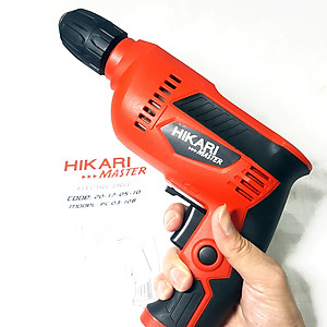 Máy Khoan 10 Ly Hikari Master PC03-10B - Máy Khoan Cầm Tay, Bắt Vít, Khoan Tường, Khoan Gỗ, Sắt Trang Bị Xoay Đảo Chiều, Công Nghệ Thái Lan - Hàng Chính Hãng