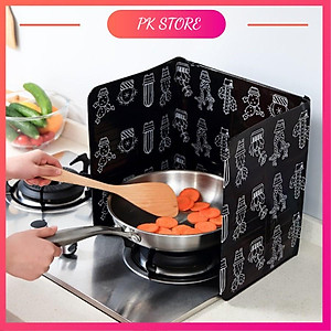 Tấm chắn dầu mỡ chắn gió bếp ga hoạ tiết chịu nhiệt