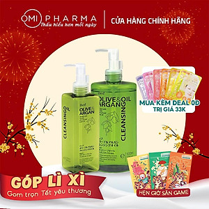 Dầu Tẩy Trang Chiết Xuất Dầu Olive & Argan Deve Clean sing Oil 500ml & 200ml