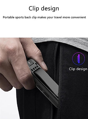 SOAIY Máy Ghi Âm Hỗ Trợ Quay Video Full HD 1080 Xoay 180 Độ Tầm Nhìn Ban Đêm Voice Recorder D3 - Hàng Nhập Khẩu