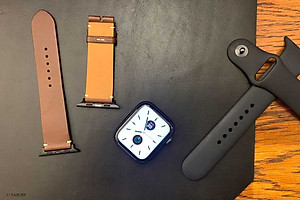 Dây Đeo Apple Watch 49mm 46mm 45mm 44mm 42mm, Chất Liệu Da Bò Cao Cấp, Phong Cách Vintage Hoài Cổ, Tương Thích Các Phiên Bản Series Ultra2/Ultra/SE2/SE/10/9/8/7/6/5/4/3/2/1