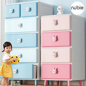 Tủ Đựng Đồ Cho Bé Nhiều Ngăn-Tủ Nhựa Đa Năng Gấu Thỏ 4 Tầng, Đựng Quần Áo Đồ Dùng Trẻ Em
