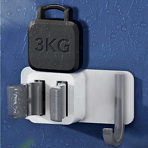 Móc Treo Cây Lau Nhà Dán Tường Đa Năng Chịu Lực Tốt, 2 Trong 1 - Parroti Keeper KP03