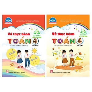 Sách - Combo Vở thực hành Toán 4, tập 1+2 (Bộ sách Chân trời sáng tạo)