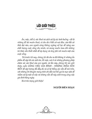 Công Việc Gia Đình - Những Điều Nên Biết