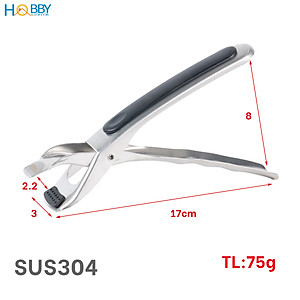 Kẹp bát đĩa nhà bếp chống nóng tay cầm inox 304 Hobby home decor KI4