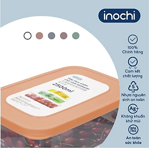 Bộ 6 hộp thực phẩm chữ nhật Hokkaido 500-750-1000-1500-2000-2500ml