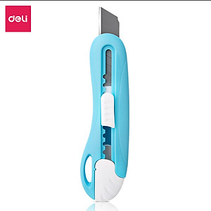 Dao rọc giấy mini 55mm Deli - 4 màu - Xanh lá/ xanh dương/ hồng/ vàng - 2024