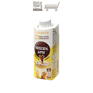 Lốc 6 hộp cà phê uống liền Nescafé Latte (hộp 180ml)