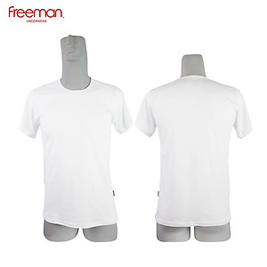 Áo thun nam ngắn tay không cổ cotton thoáng mát FREEMAN TSF313