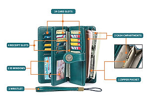 Ví Da Bò Cầm Tay Dáng Dài Thời Trang cao cấp Cho Nữ phong cách mới