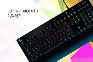 Bàn phím game có dây Logitech G213 Prodigy RGB Lightsync - Hàng chính hãng