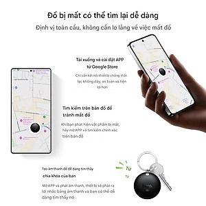 Định vị GPS Hoco E93A cho Android định vị toàn cầu không giới hạn khoảng cách, chống thất lạc đồ vật, sử dụng Google Find My Network - Hàng chính hãng