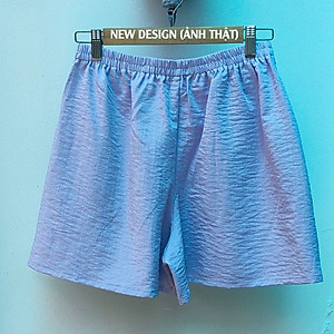 Quần short đũi dáng váy form rộng freesize (48-65kg) chất vải đũi mềm thoáng mát