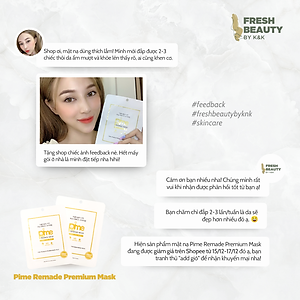 Mặt nạ tế bào gốc nọc ong Pime Remade Premium Mask hỗ trợ giảm mụn, mờ nám, phục hồi da 1M