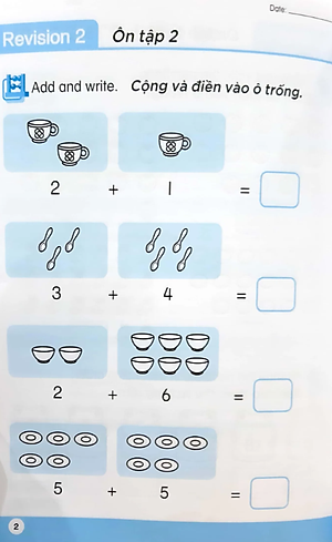 Toán Song Ngữ Tiền Tiểu Học - Sách Luyện Tập 5