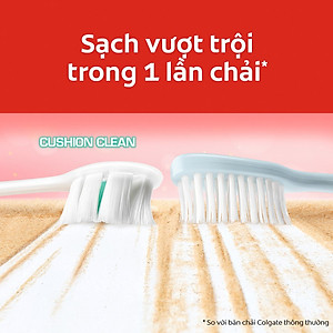 Bộ đôi bàn chải Colgate Cushion Clean công nghệ tạo bọt kem siêu mịn