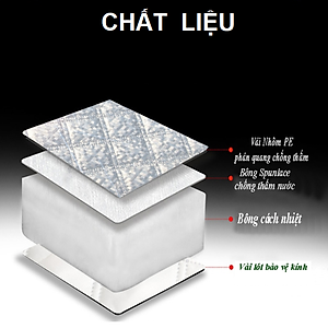 Tấm Bạt Chắn Nắng Kính Lái Xe Ô Tô A551 Có Tai Chụp Gương Chiếu Hậu 2 Bên