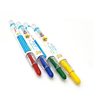 Bút Sáp Màu Xoay - 12 Màu DK 3301-12 (Túi Nhựa PVC)