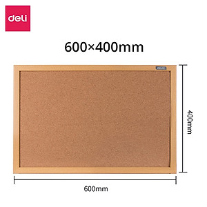 Bảng Ghim Lie Gỗ Bần Khung Gỗ Kết Hợp Bảng Từ Trắng Bút Lông Deli - Treo Dán Tài Liệu Bảng Note Treo Tường Dán Ghi Chú Thông Báo Tranh Ảnh Tặng Kèm Phụ Kiện - Nhiều kích cỡ