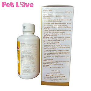 Bio Finil xịt trị ghẻ, ve rận, bọ chét chó mèo