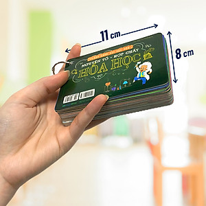 Sách Flashcard Vui Học Hóa: Nguyên Tố - Hợp Chất Hóa Học