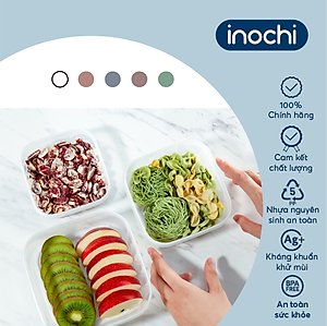 Bộ 3 hộp thực phẩm vuông Hokkaido 50010002000ml