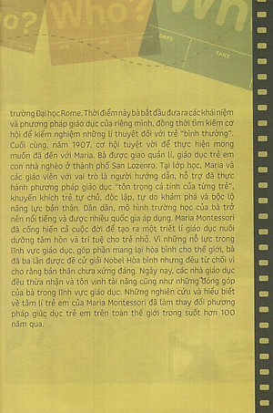 Sách Who? Chuyện Kể Về Danh Nhân Thế Giới - Maria Montessori