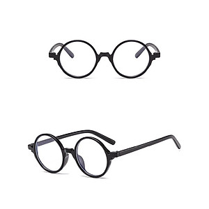 Kính Mắt Chống Ánh Sáng Xanh, Uv Dáng Tròn Nhỏ Gọng Nhựa Cho Nam và Nữ