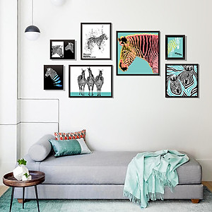 Decal dán tường mô phỏng tranh treo