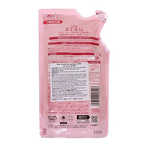 Nước rửa bình thảo mộc cho bé Arau Baby - Túi 450ml