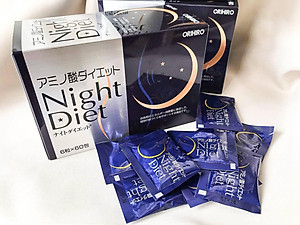 Viên uống tiêu mỡ Night Diet Orihiro hộp 60 gói