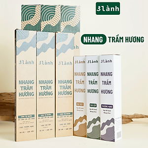 Nhang Trầm Hương 3 Lành Đặc Biệt Cao Cấp Thượng Hạng 23-30-40cm, 100gr Tự Nhiên 100% Thờ Cúng