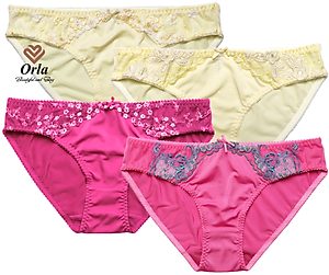 Combo 5 quần lót nữ thun lạnh ren thêu màu ngẫu nhiên MK03