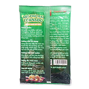 Bột Phô Mai Tornado Vị Truyền Thống (100g / Gói)