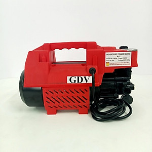Máy rửa xe và xịt rửa đa năng GDV QXJ04-2 có chỉnh áp tặng kèm đầy đủ phụ kiện - Màu Ngẫu Nhiên - Hàng Chính Hãng