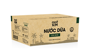 Thùng nước dừa đóng hộp Cocoxim dừa dứa non 330ml (1 thùng 24 hộp)