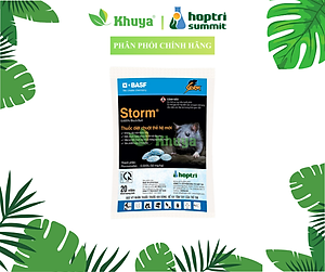 1 gói Diệt chuột dạng viên Hợp Trí Storm 0.005% gói 20 viên