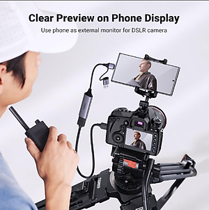 Cáp ghi hình HDMI Ugreen 25854 CM716 sang USB A/ USB C Hỗ trợ Capture 4K30Hz Output 1080P@60Hz - Hàng chính hãng