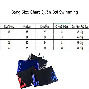 Quần Bơi Nam Thể Thao Swimming KUNBE, Kiểu Dáng Năng Động Khỏe Khoắn Chất Liệu Co Dãn Thoáng Khí Nhanh Khô