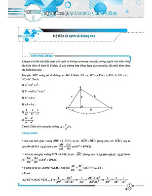 Sách Tổng Hợp Chuyên Đề Trọng Tâm Thi Vào Lớp 10 Chuyên Và Học Sinh Giỏi - Hình Học 9