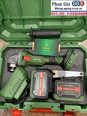 Máy Mài Pin AKUZA 01BL Cao cấp - Không chổi than có chỉnh lực điện tử, Pin 15 cell x2 - Bảo hành chính hãng